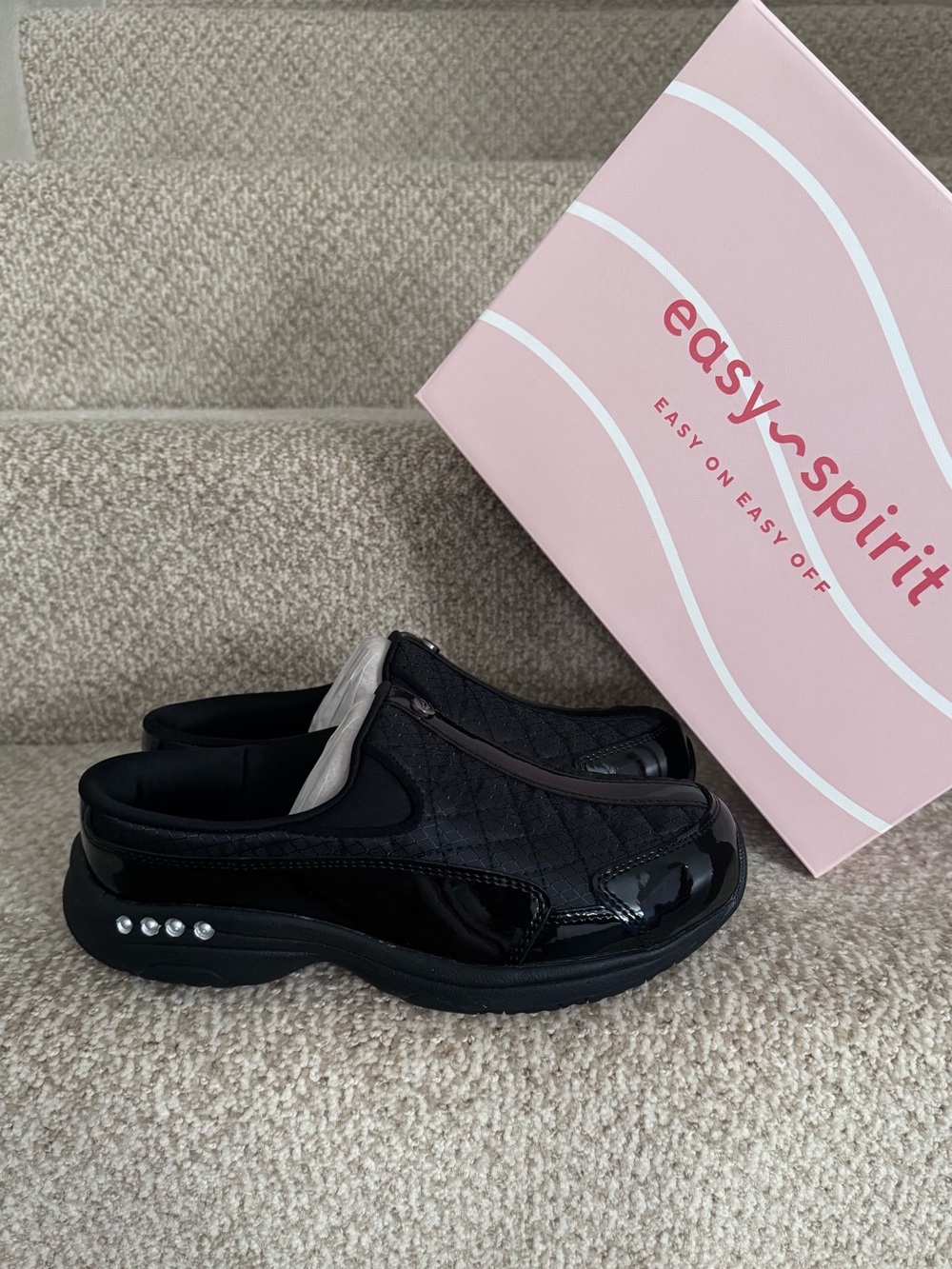 Easy Spirit Women's Travel Time Mules - Size 7W